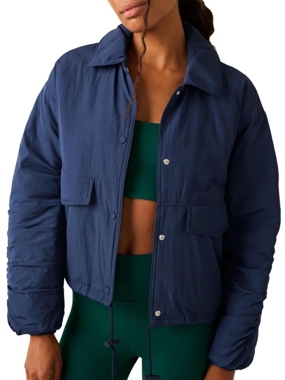 Free People Movement Off the Bleachers Coaches Jacket
